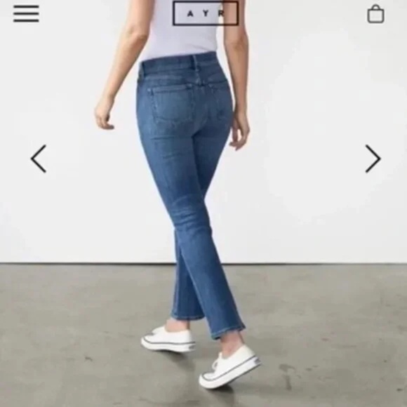 Ayr the Pop Jean in laid back wash size 26 $245 - Picture 5 of 11